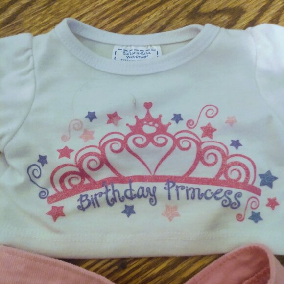 Plush Build a Bear pink plush stuffed bear - Picture 5 of 8